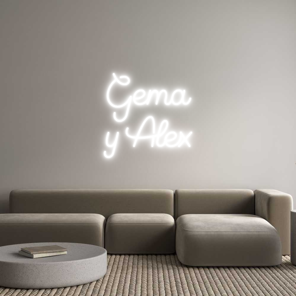Custom Neon Sign Online Editor Gema
y Alex
