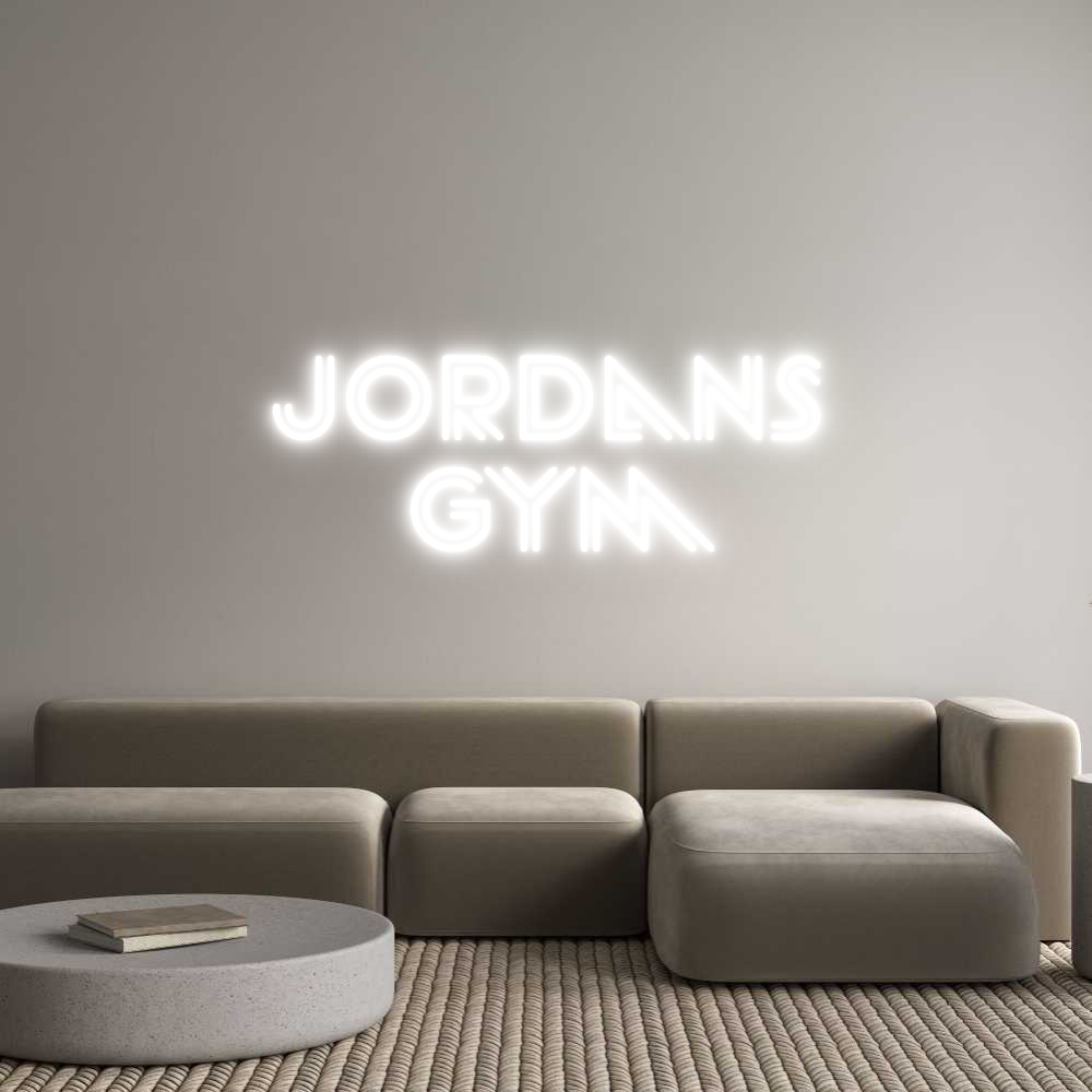 Custom Neon Sign Online Editor Jordans
 Gym