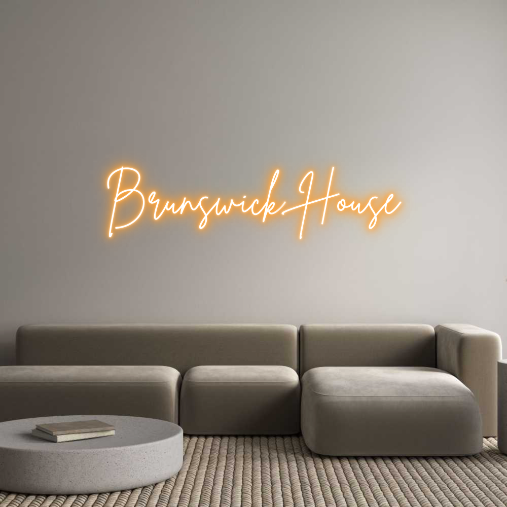 Custom Neon Sign Online Editor Brunswick House