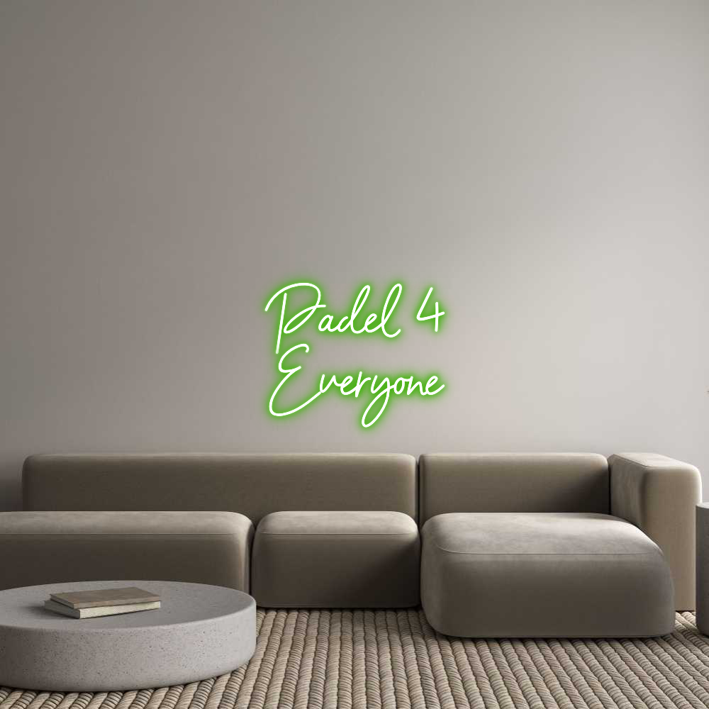 Custom Neon Sign Online Editor Padel 4 
Eve...