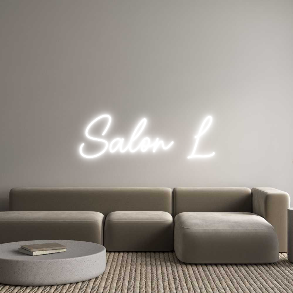 Custom Neon Sign Online Editor Salon L