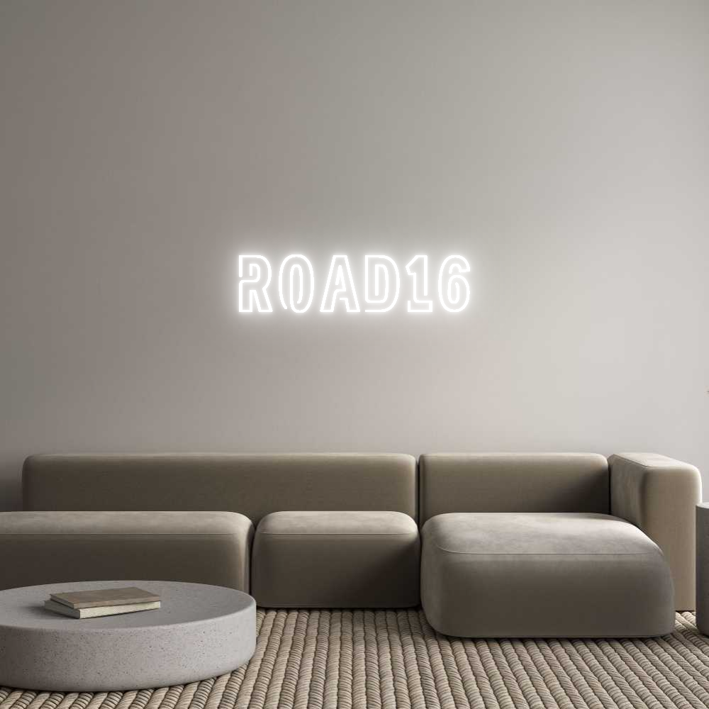 Custom Neon Sign Online Editor ROAD16