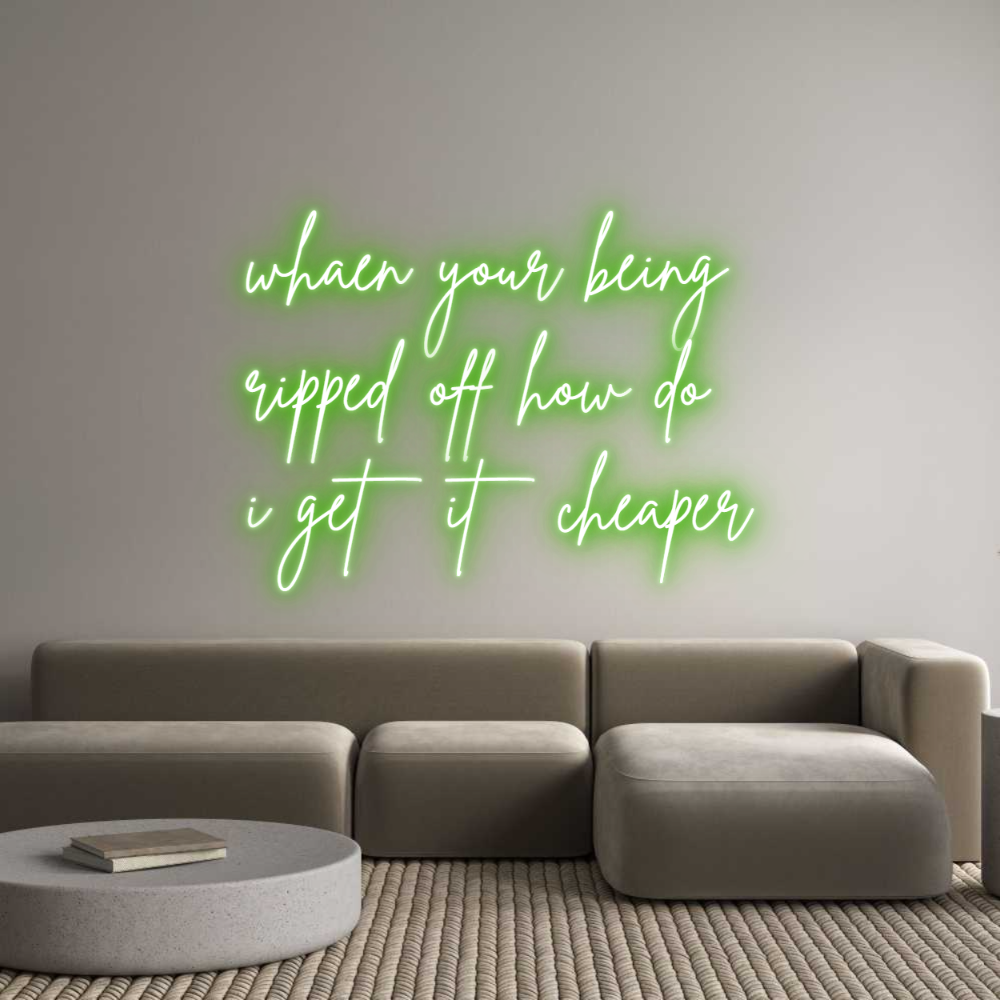Custom Neon Sign Online Editor whaen your be...