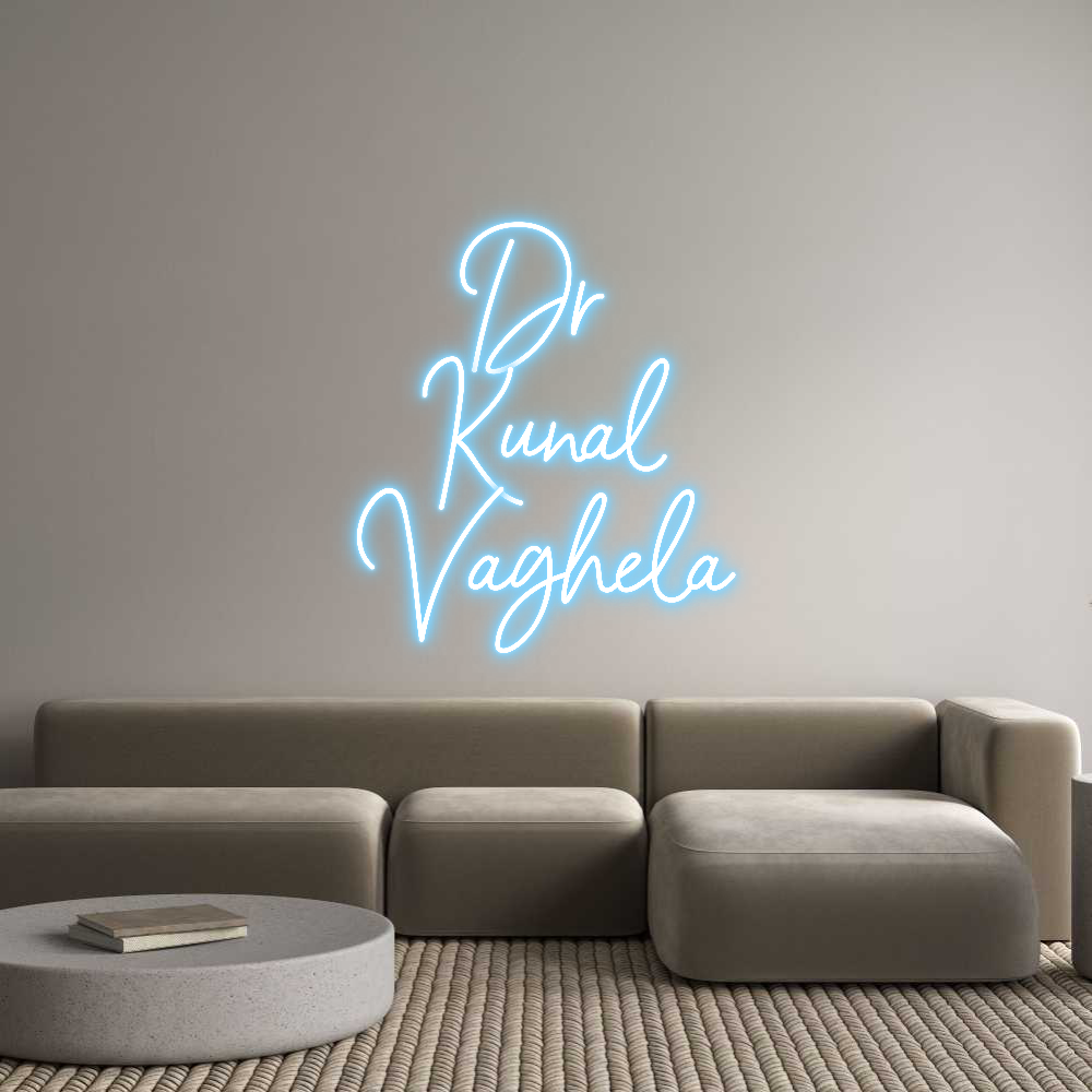 Custom Neon Sign Online Editor Dr 
Kunal
V...