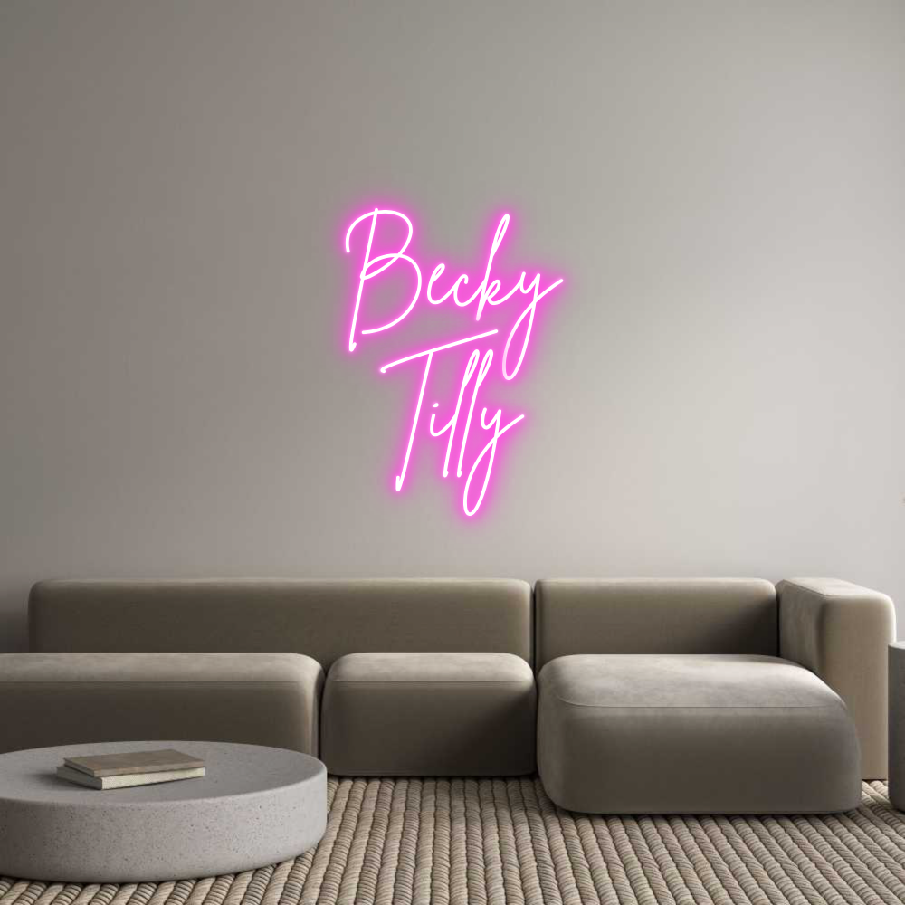 Custom Neon Sign Online Editor Becky
Tilly