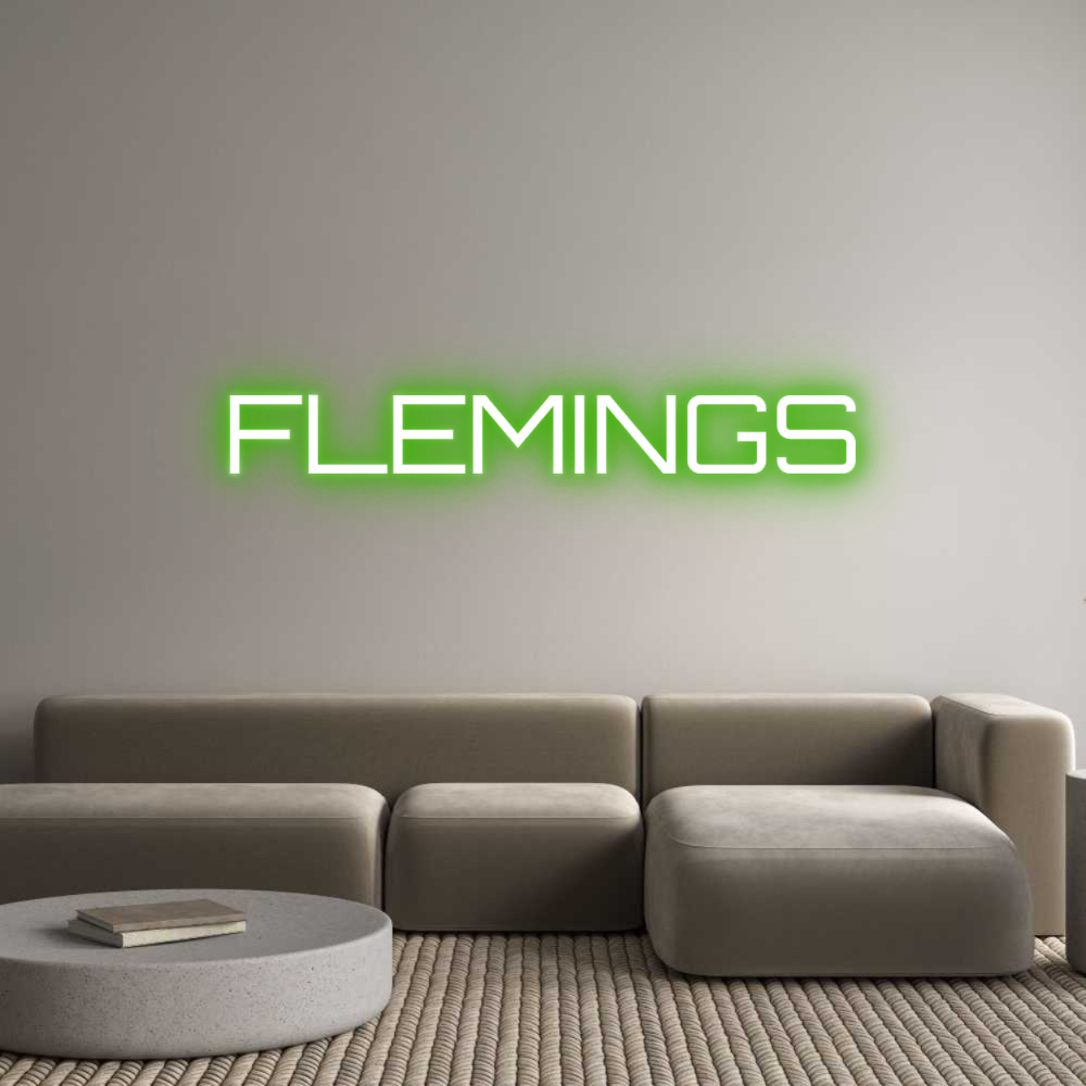 Custom Neon Sign Online Editor FLEMINGS