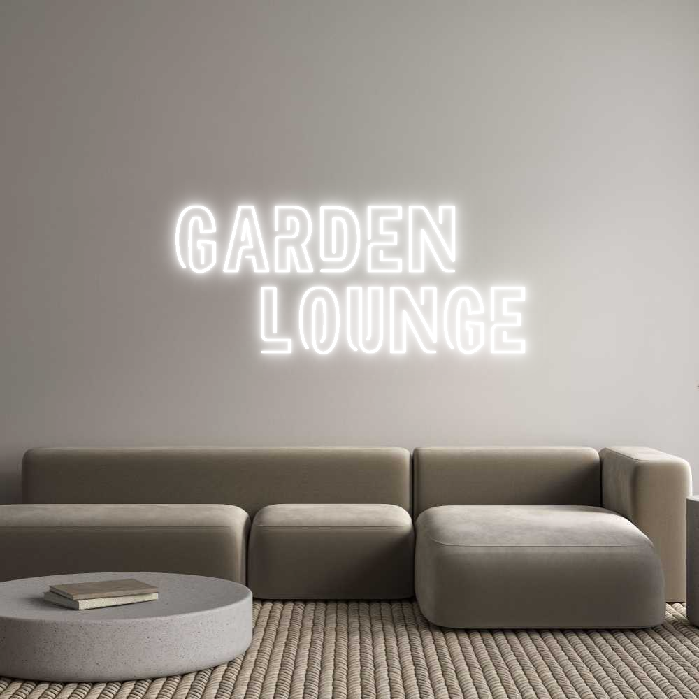 Custom Neon Sign Online Editor Garden 
   L...