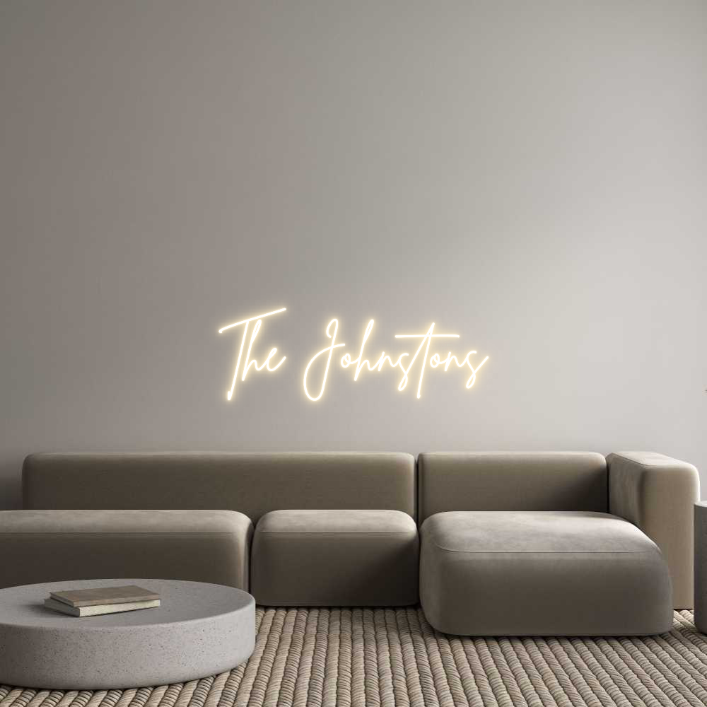 Custom Neon Sign Online Editor The Johnstons