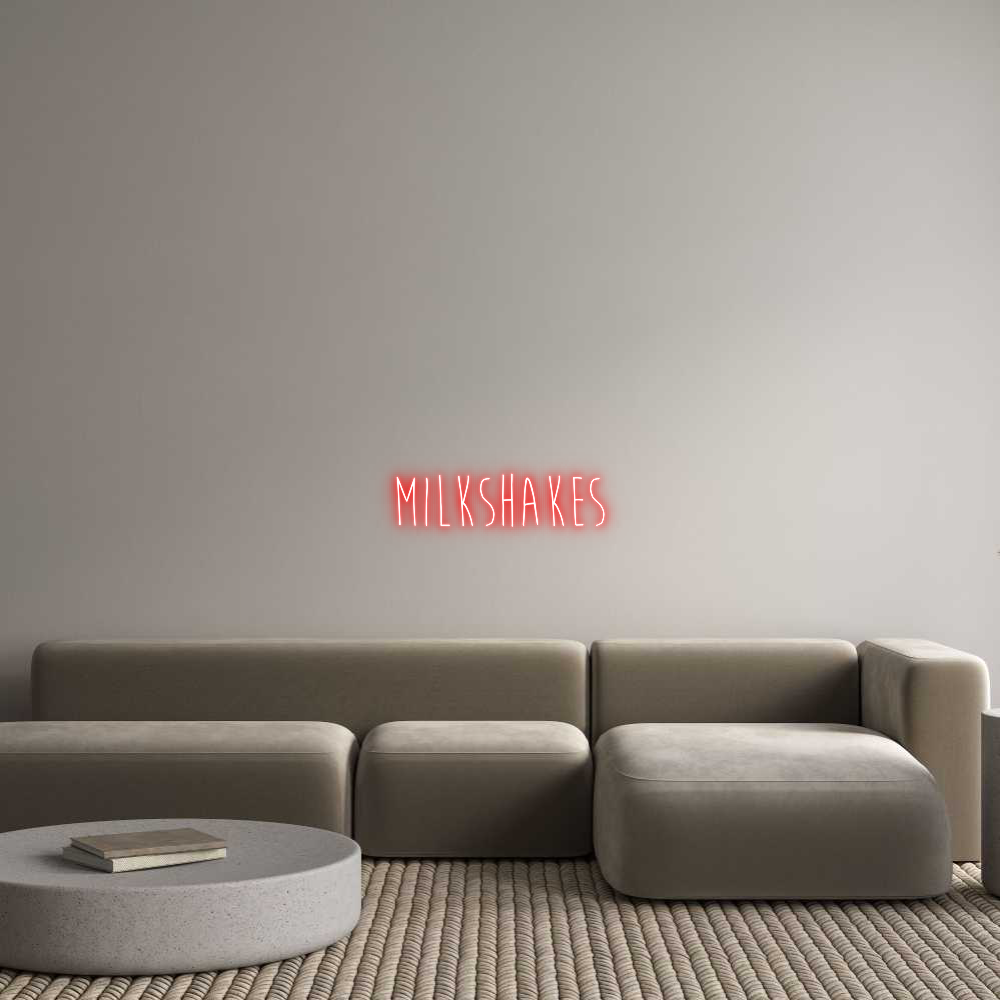 Custom Neon Sign Online Editor Milkshakes
