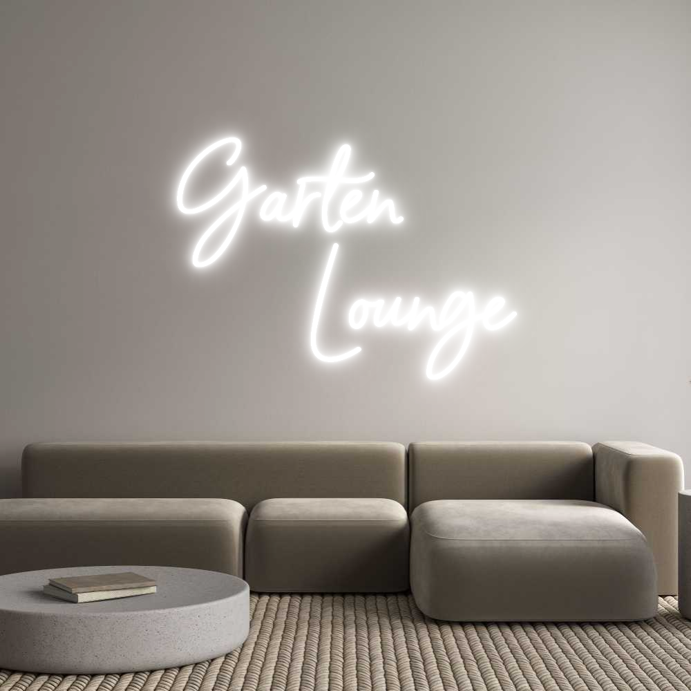 Custom Neon Sign Online Editor Garten
     ...