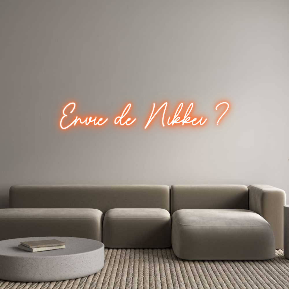 Custom Neon Sign Online Editor Envie de Nikk...