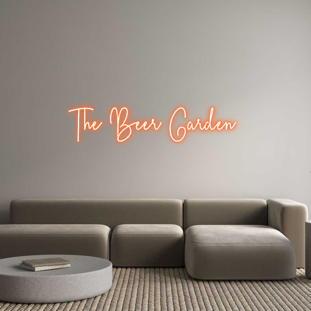 Custom Neon Sign Online Editor The Beer Gard...