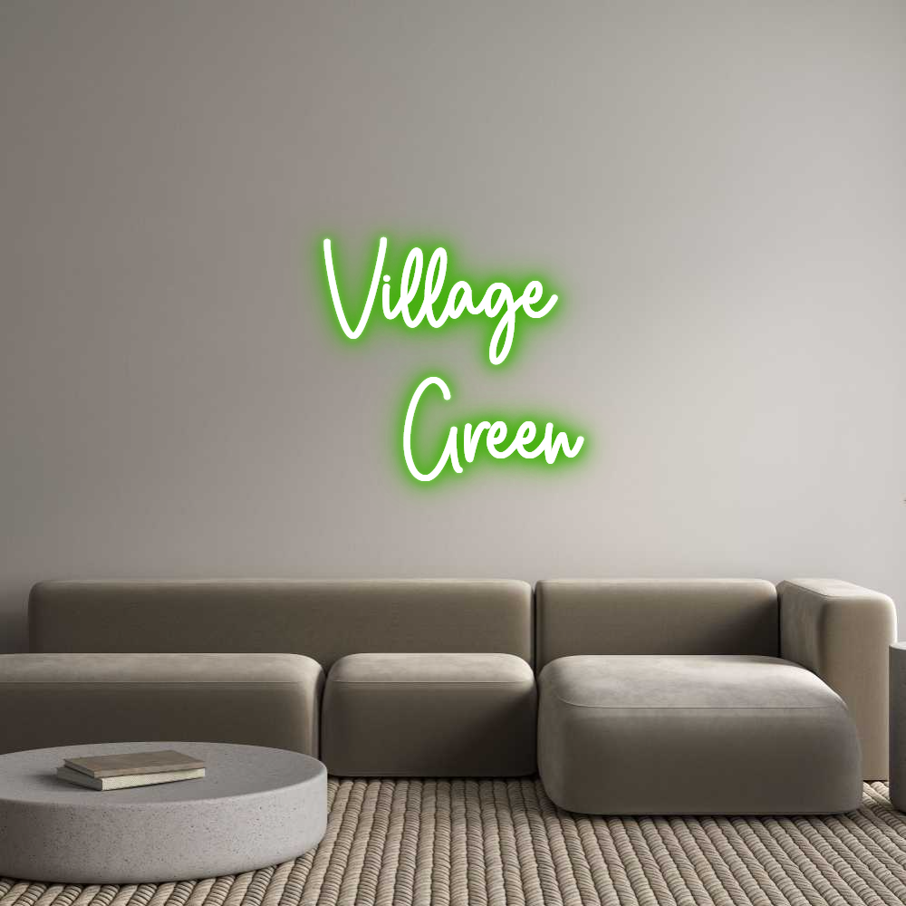 Custom Neon Sign Online Editor Village 
Green