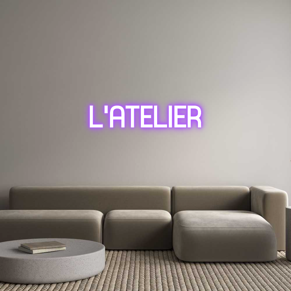 Custom Neon Sign Online Editor L'ATELIER