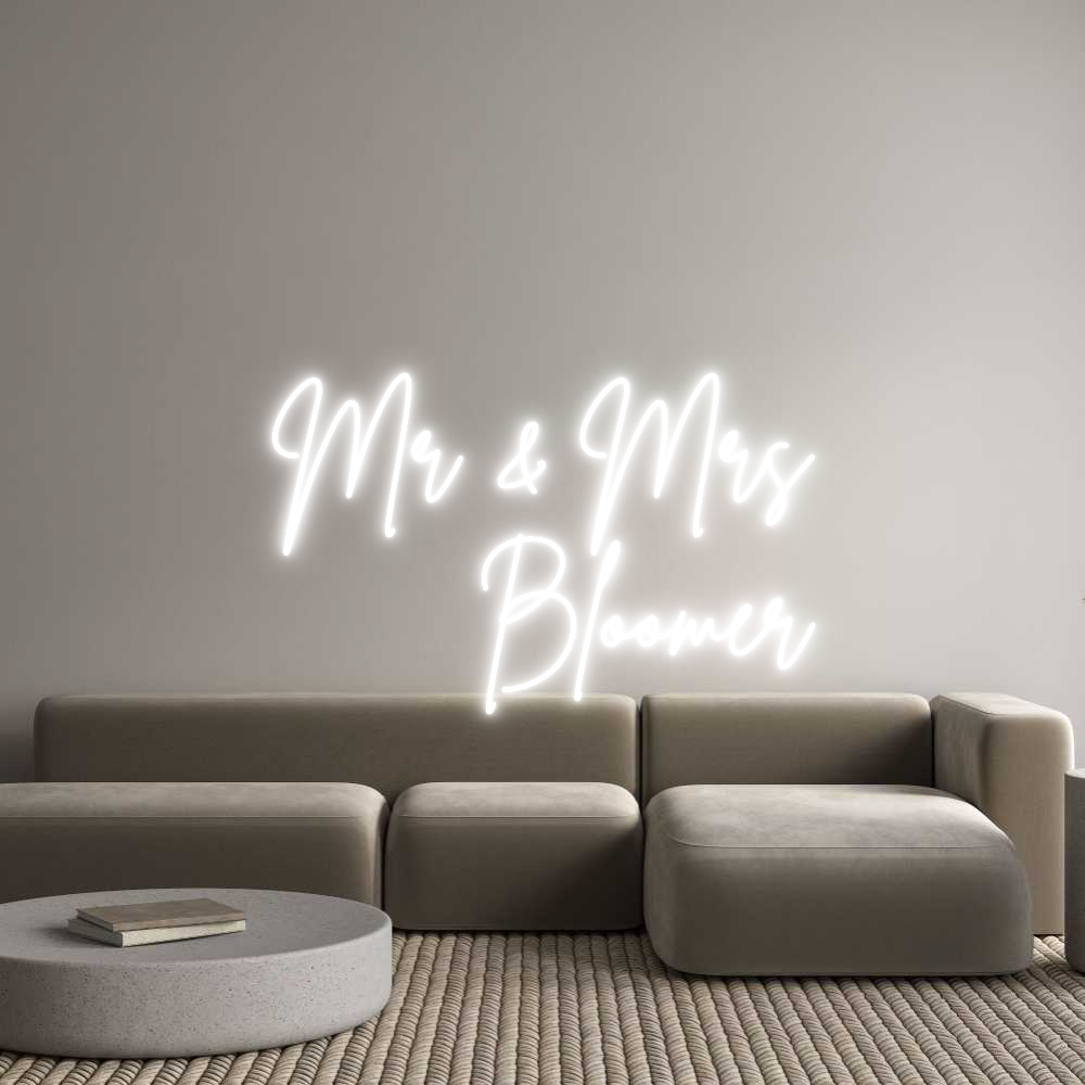 Custom Neon Sign Online Editor Mr & Mrs
   ...