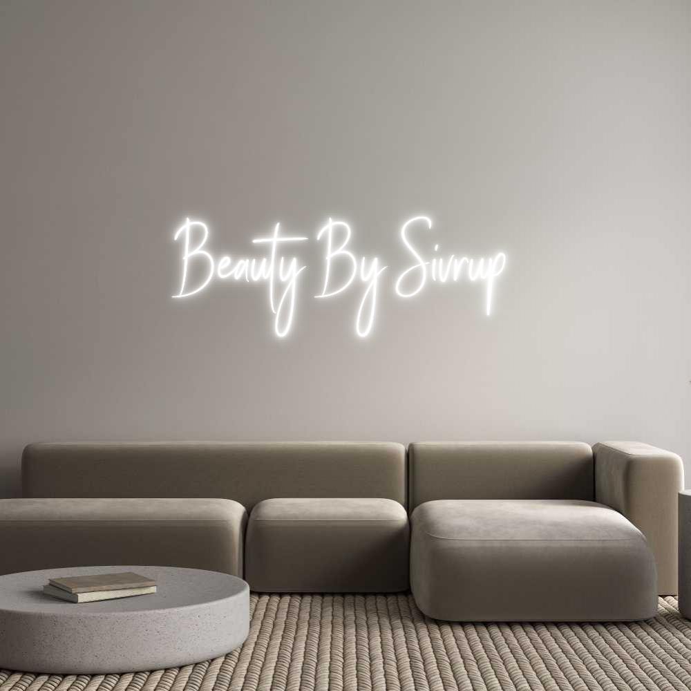Custom Neon Sign Online Editor Beauty By Siv...