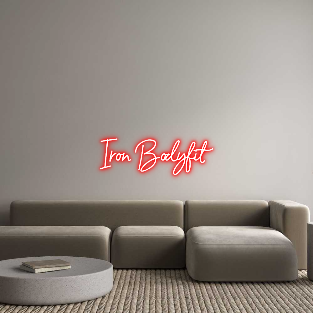 Custom Neon Sign Online Editor Iron Bodyfit