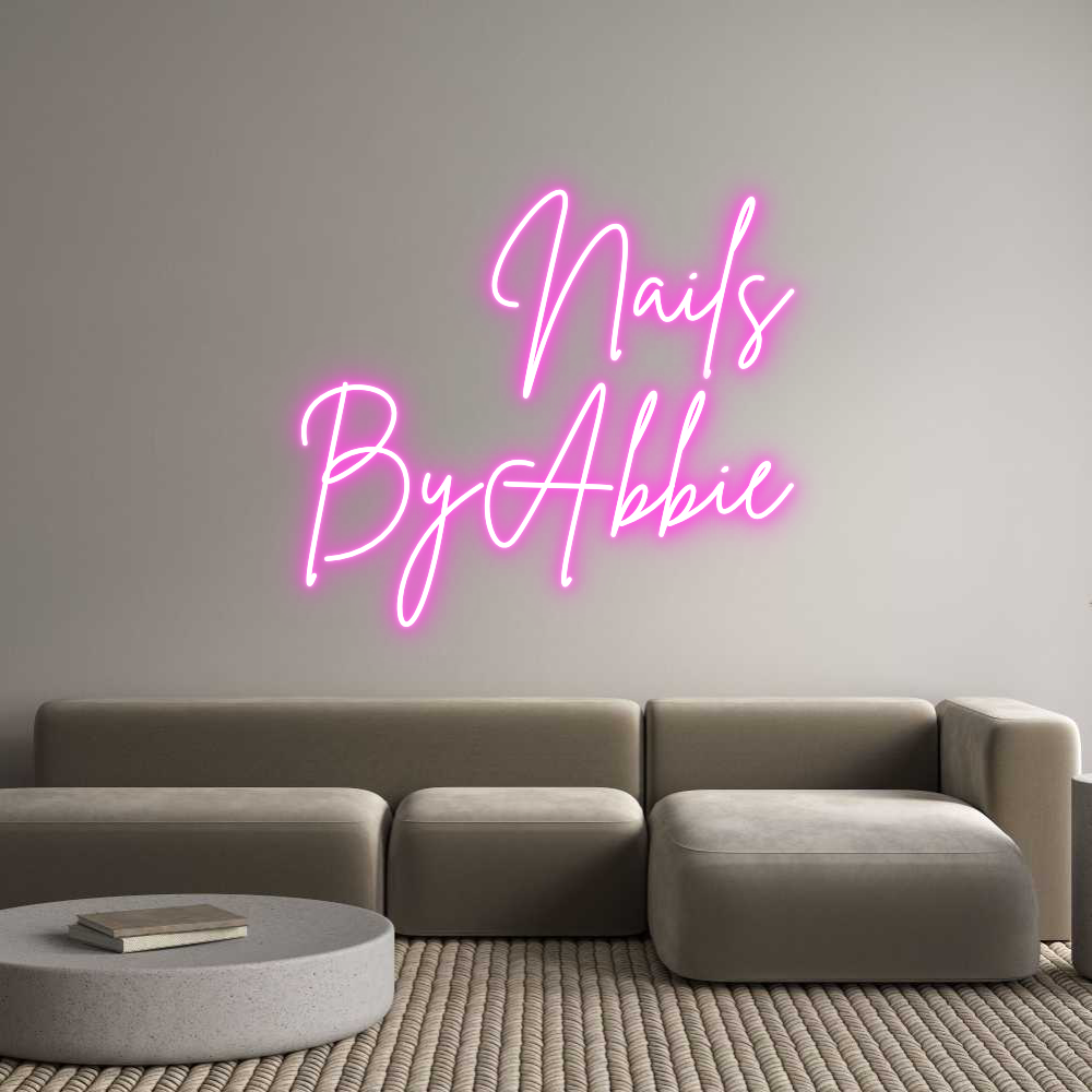 Custom Neon Sign Online Editor Nails 
ByAbb...
