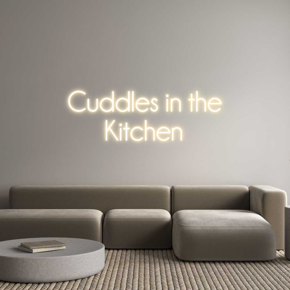 Custom Neon Sign Online Editor Cuddles in th...