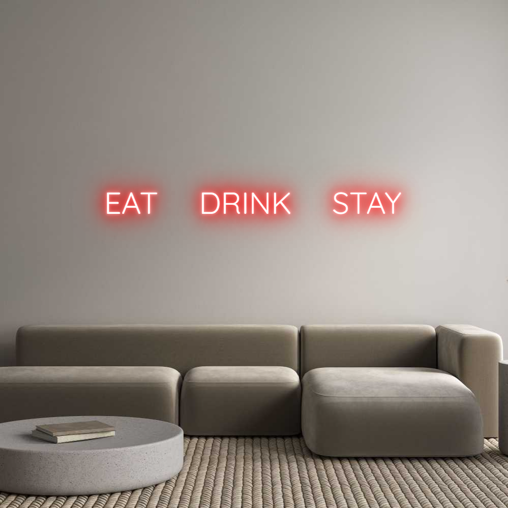 Custom Neon Sign Online Editor EAT     DRINK...
