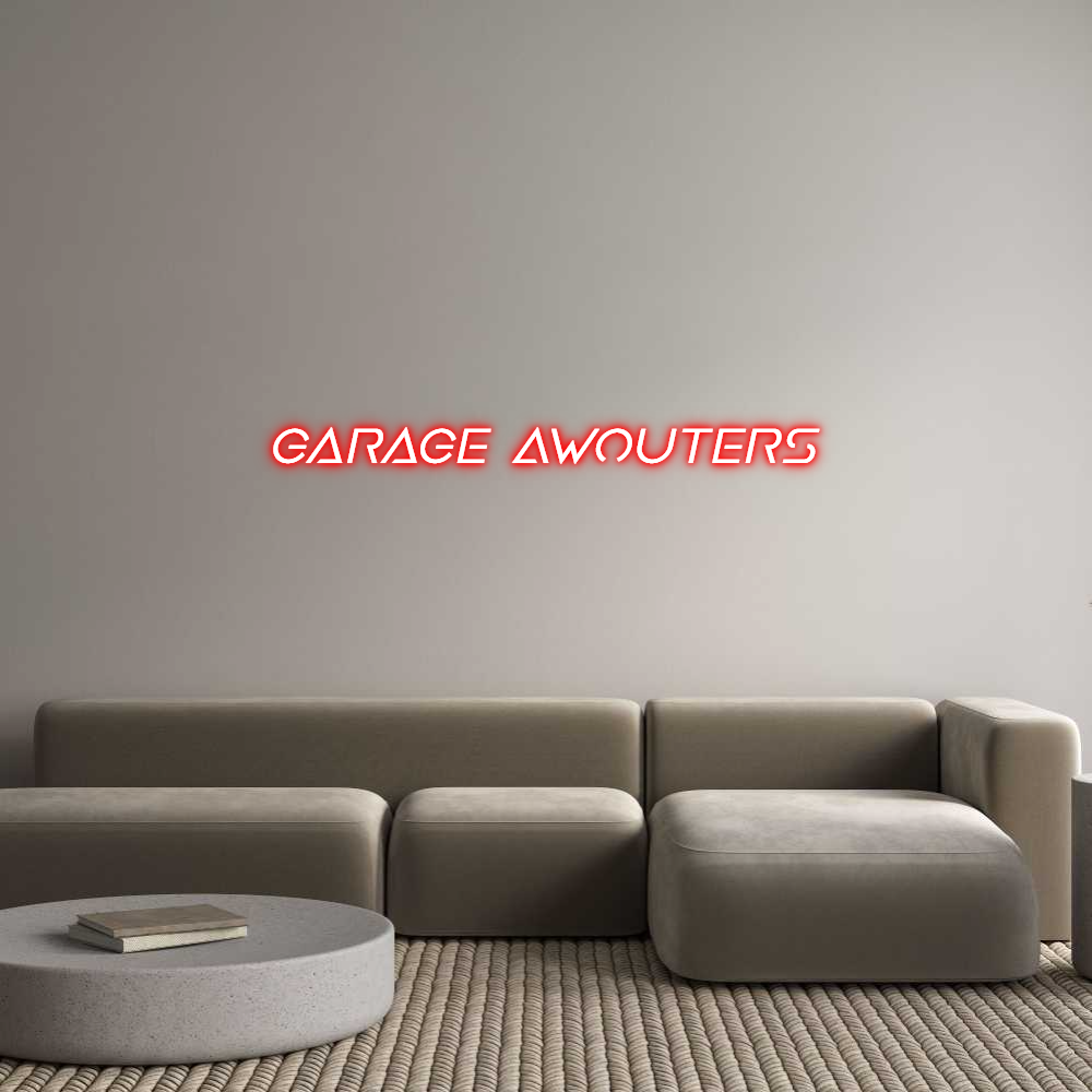 Custom Neon Sign Online Editor Garage Awouters