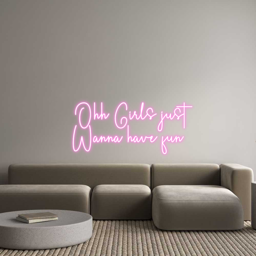 Custom Neon Sign Online Editor   Ohh Girls j...