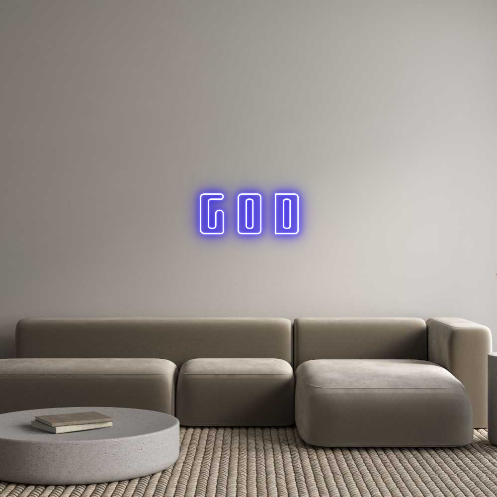 Custom Neon Sign Online Editor G O D