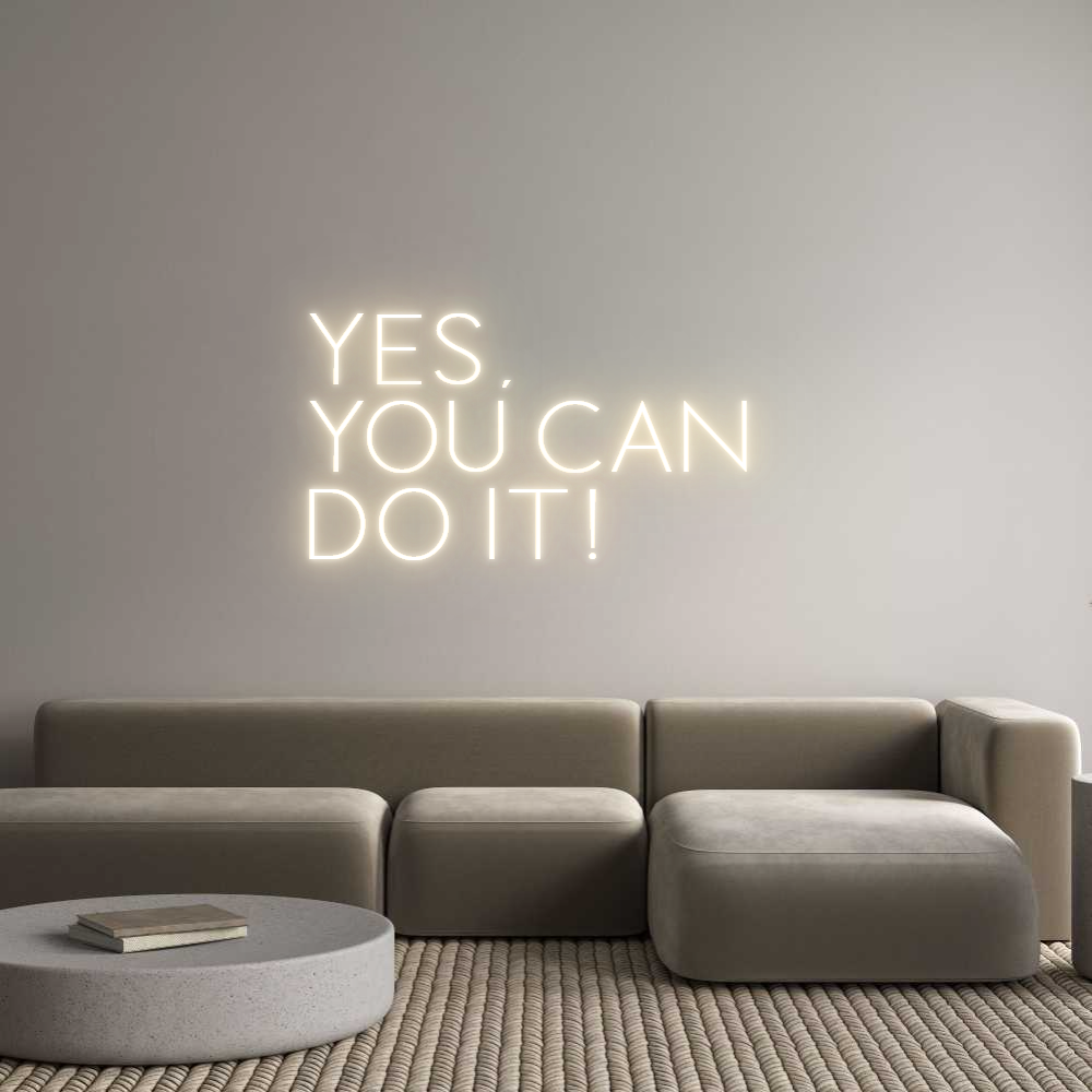 Custom Neon Sign Online Editor YES, 
YOU CA...