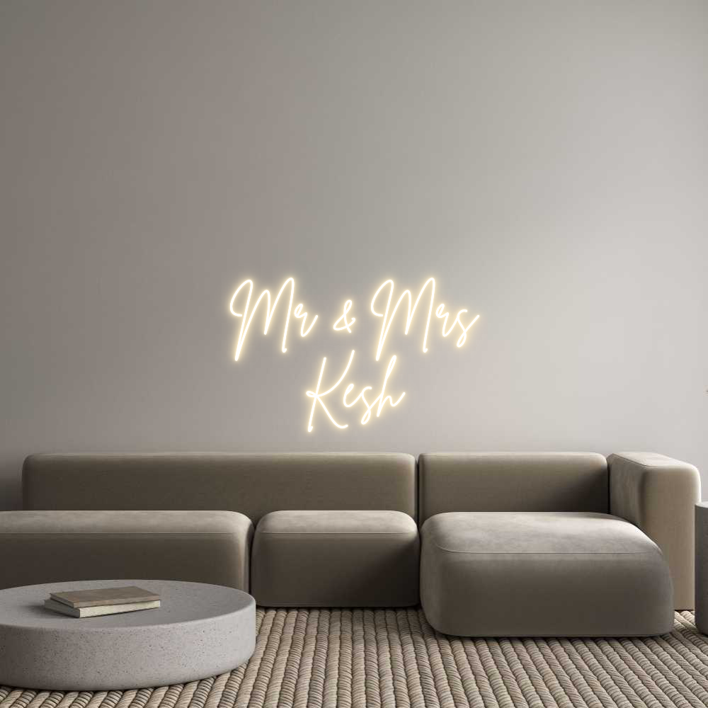 Custom Neon Sign Online Editor Mr & Mrs
Kesh