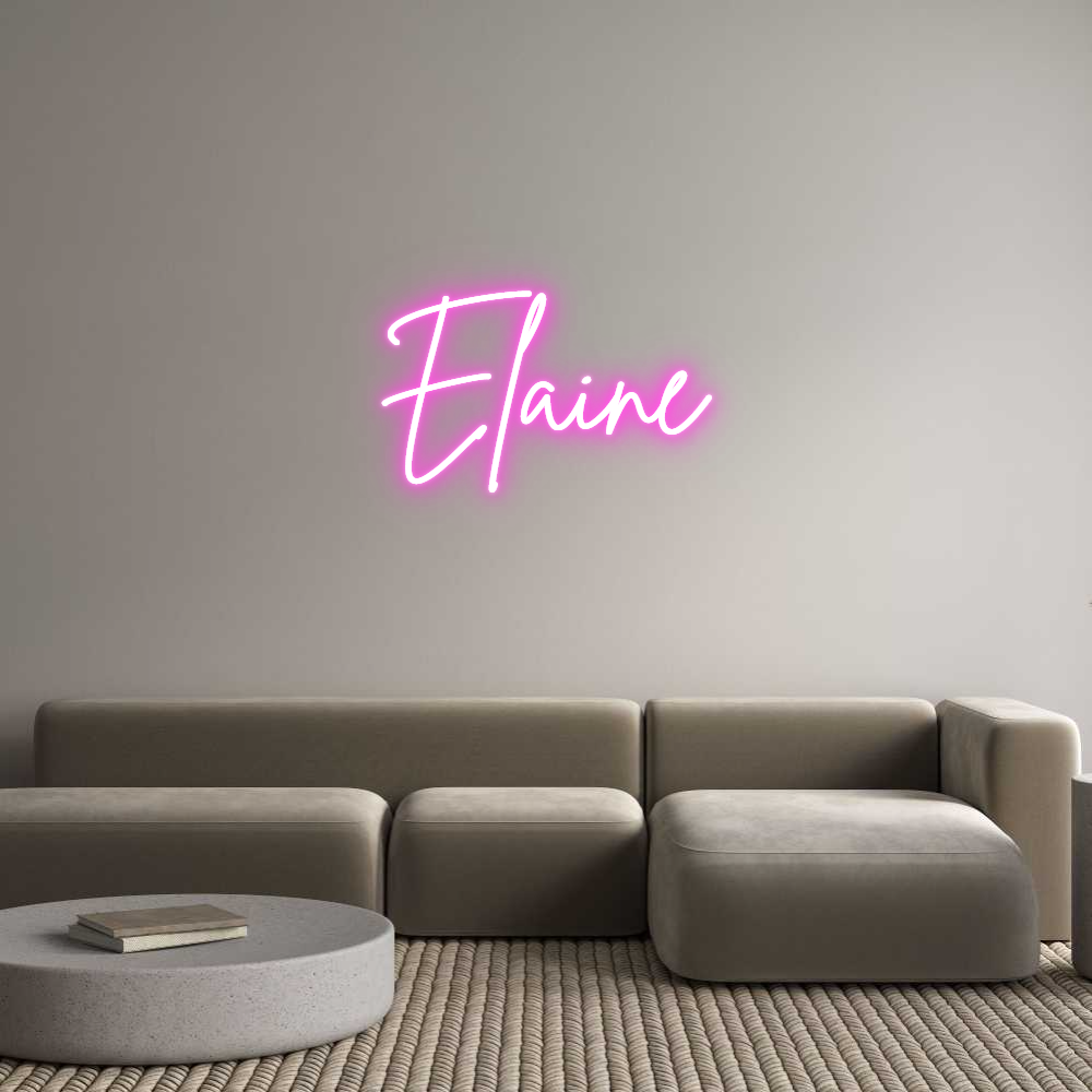Custom Neon Sign Online Editor Elaine