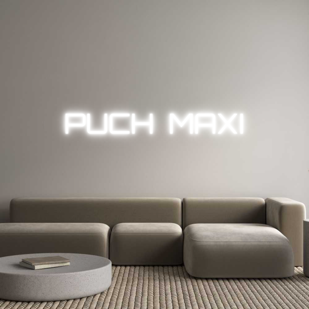 Custom Neon Sign Online Editor PUCH  MAXI