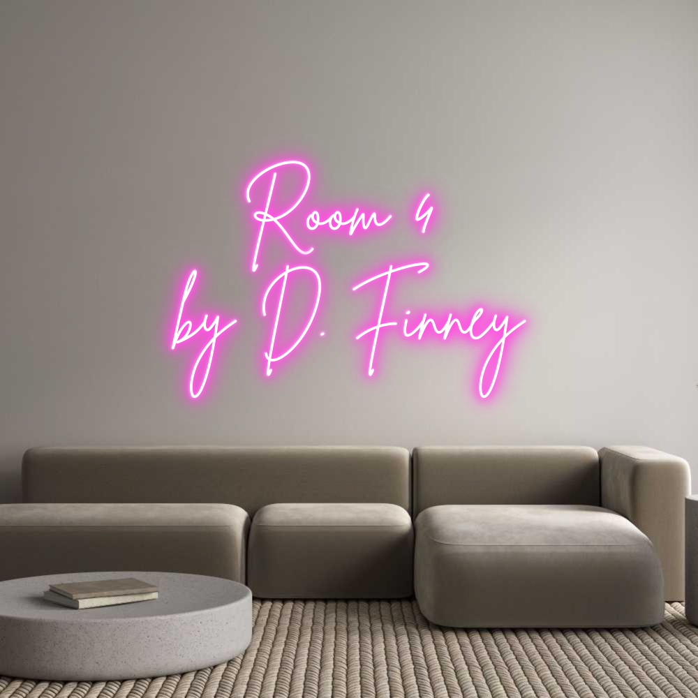 Custom Neon Sign Online Editor Room 4 
by D...