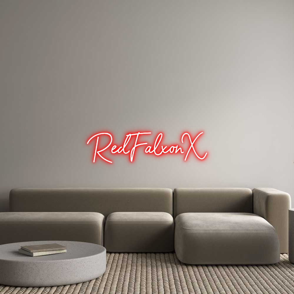 Custom Neon Sign Online Editor RedFalxonX