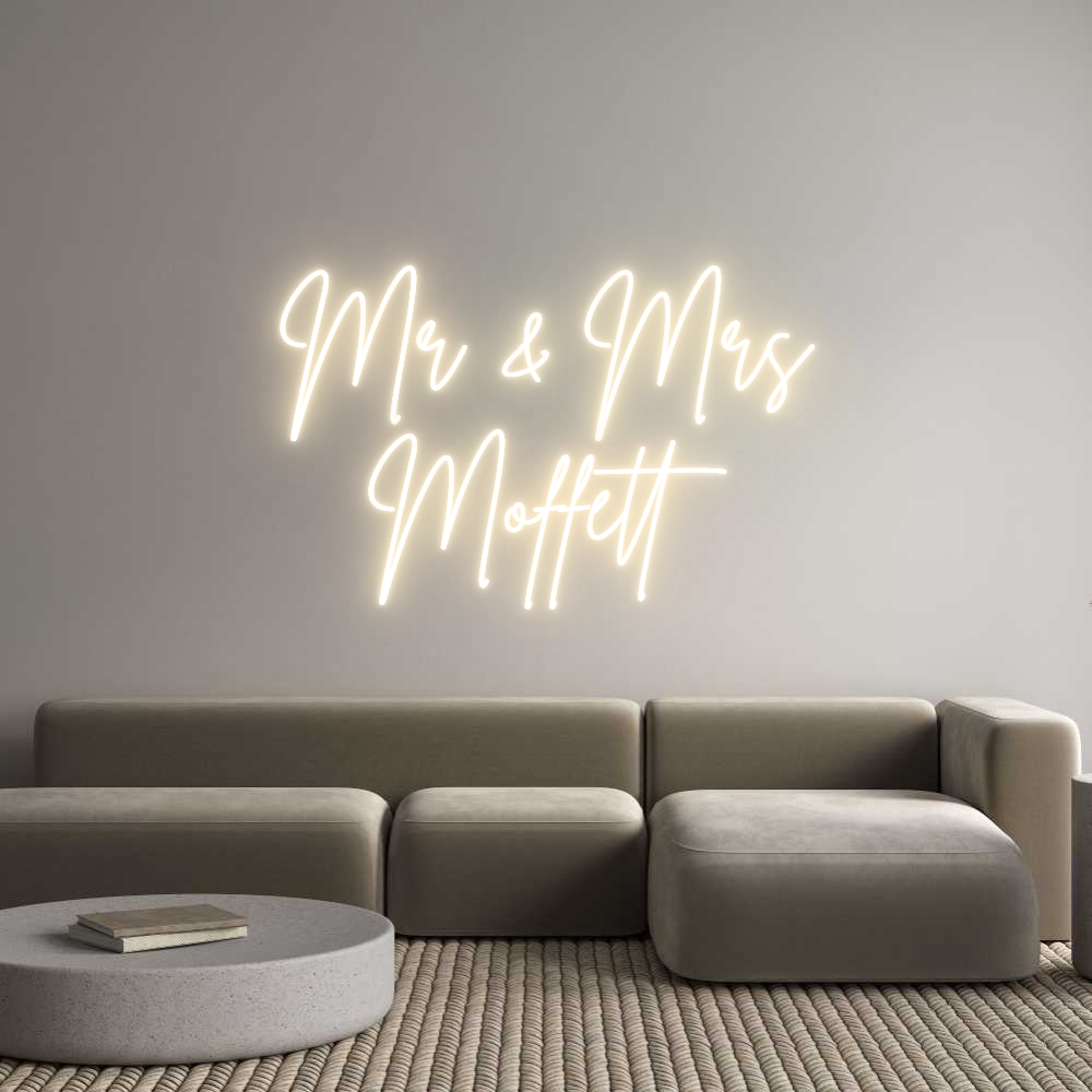 Custom Neon Sign Online Editor Mr & Mrs
Mof...