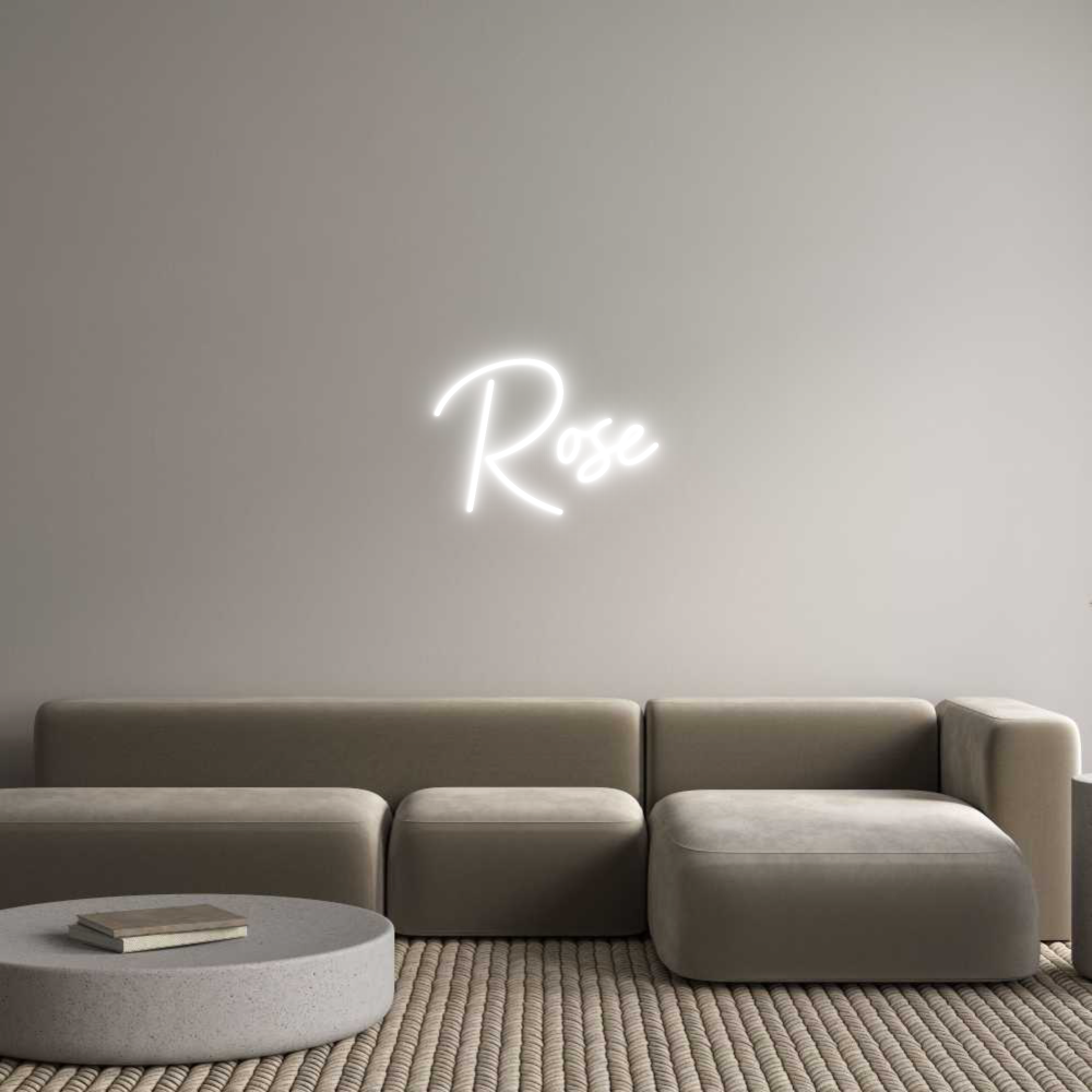 Custom Neon Sign Online Editor Rose