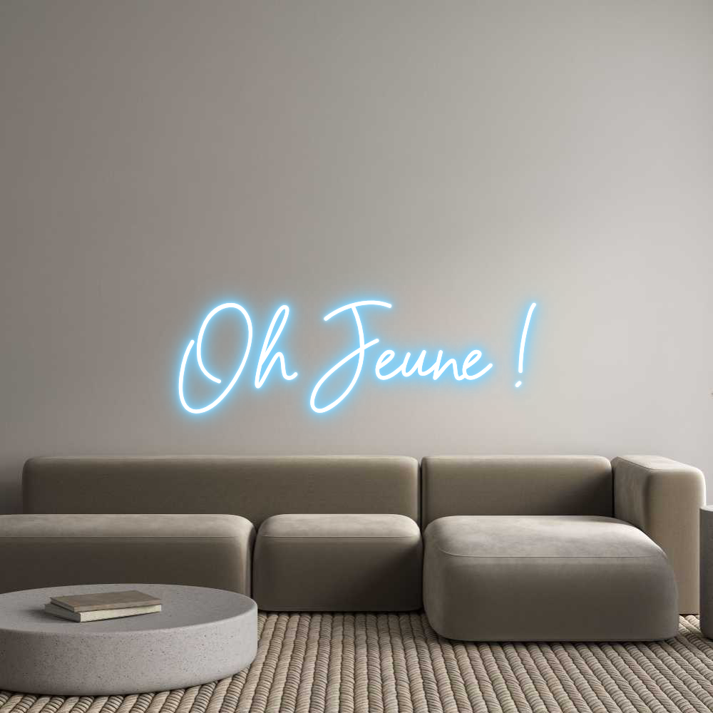 Custom Neon Sign Online Editor Oh Jeune !