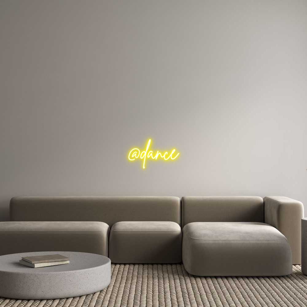 Custom Neon Sign Online Editor @dance