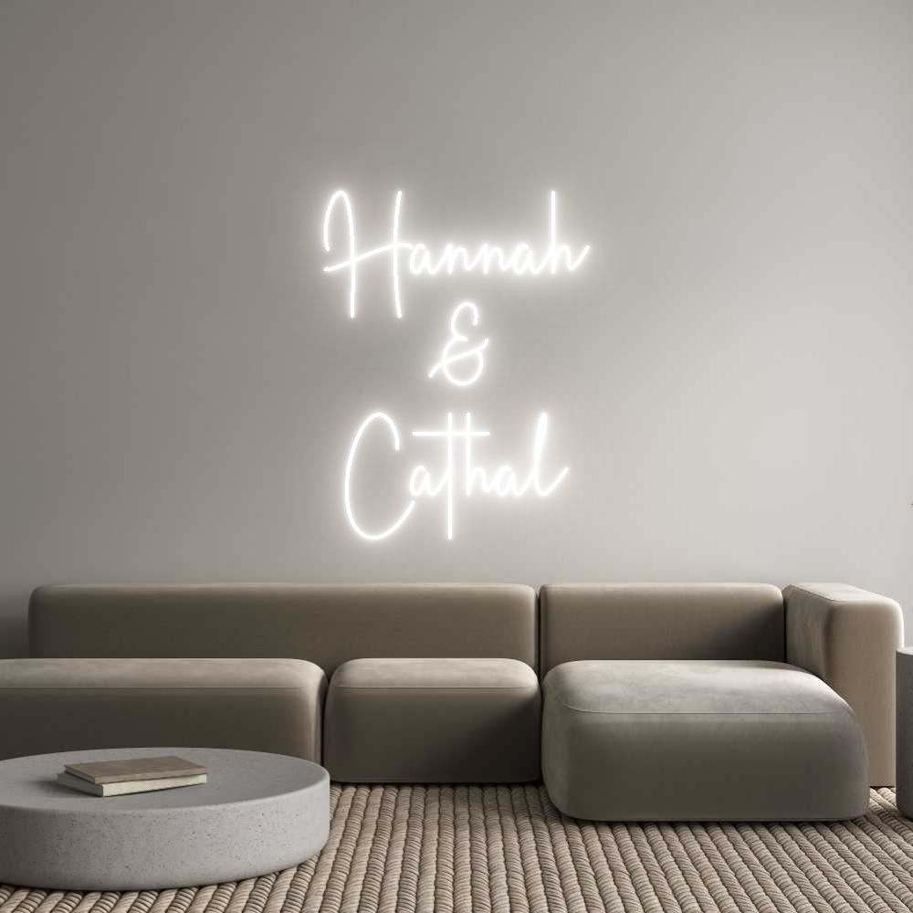 Custom Neon Sign Online Editor Hannah
 & 
...
