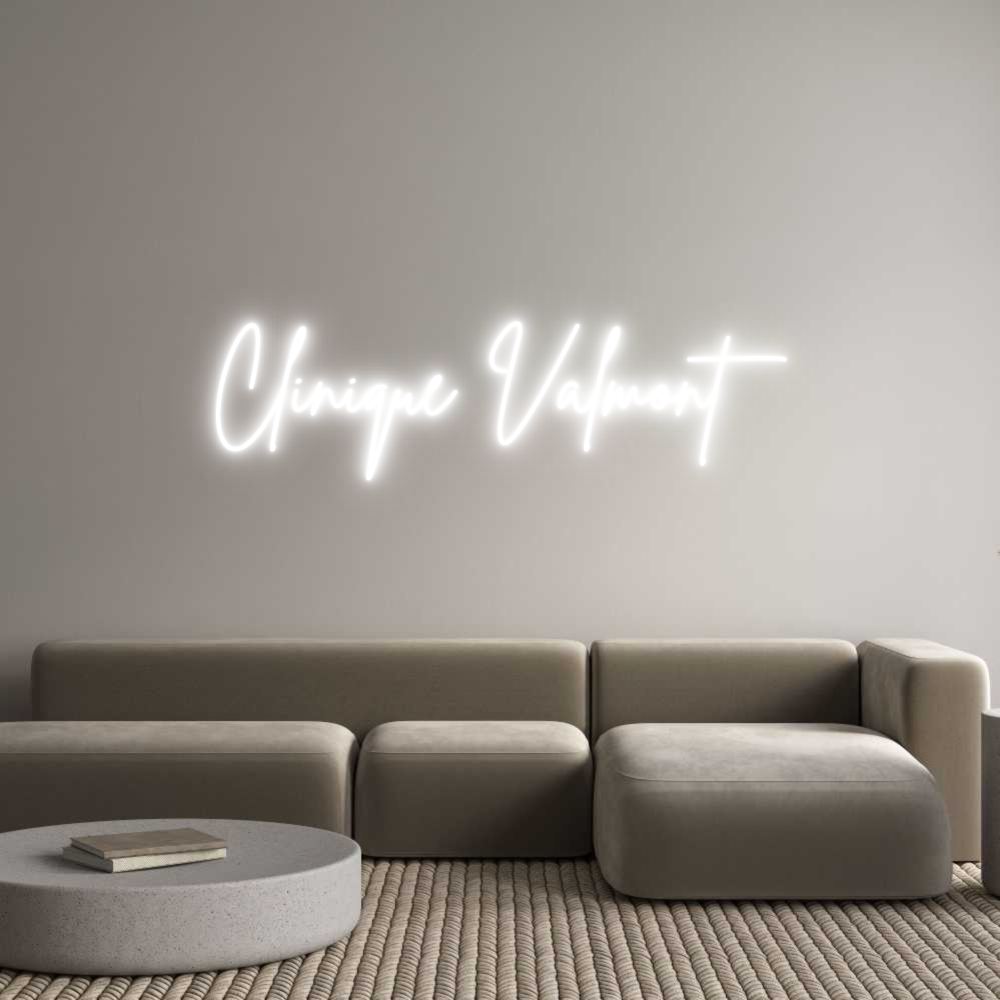 Custom Neon Sign Online Editor Clinique Valm...