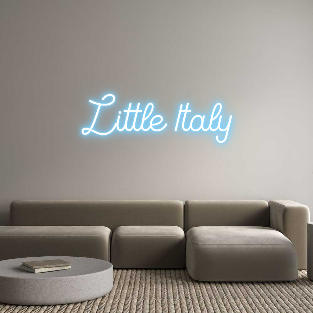 Custom Neon Sign Online Editor Little Italy
