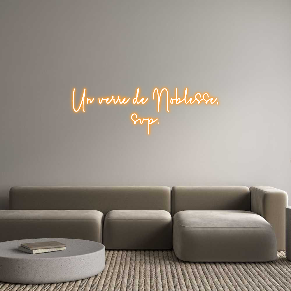 Custom Neon Sign Online Editor Un verre de N...