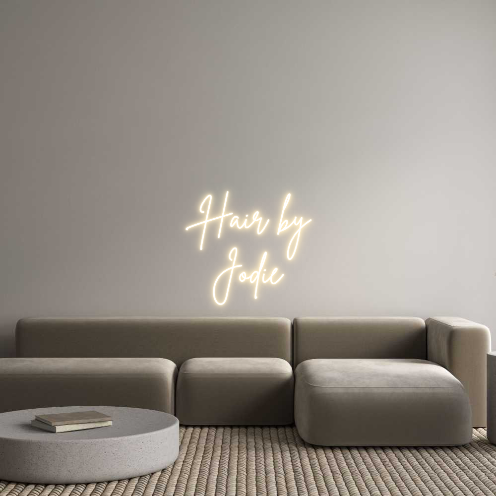 Custom Neon Sign Online Editor Hair by
 Jodie