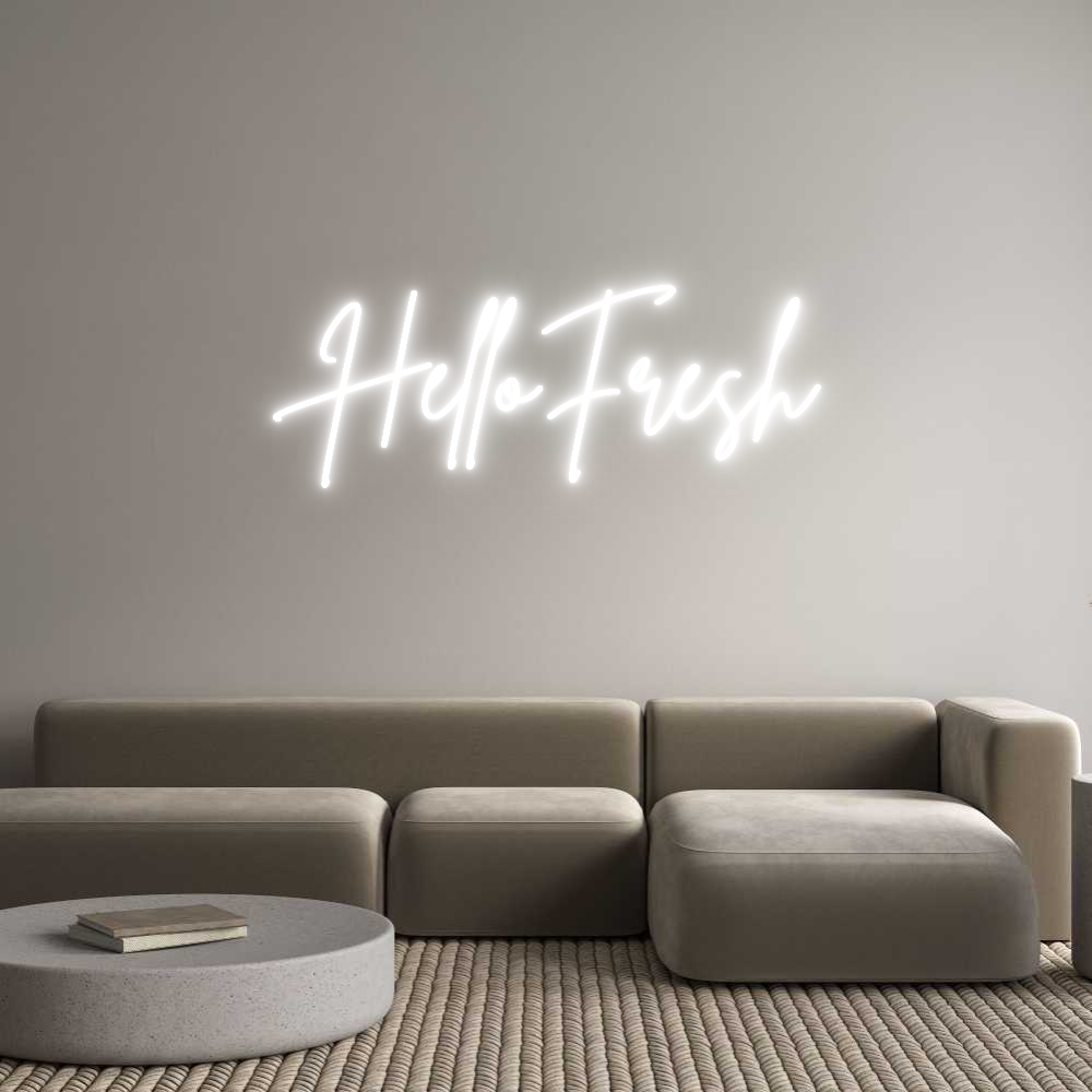 Custom Neon Sign Online Editor HelloFresh