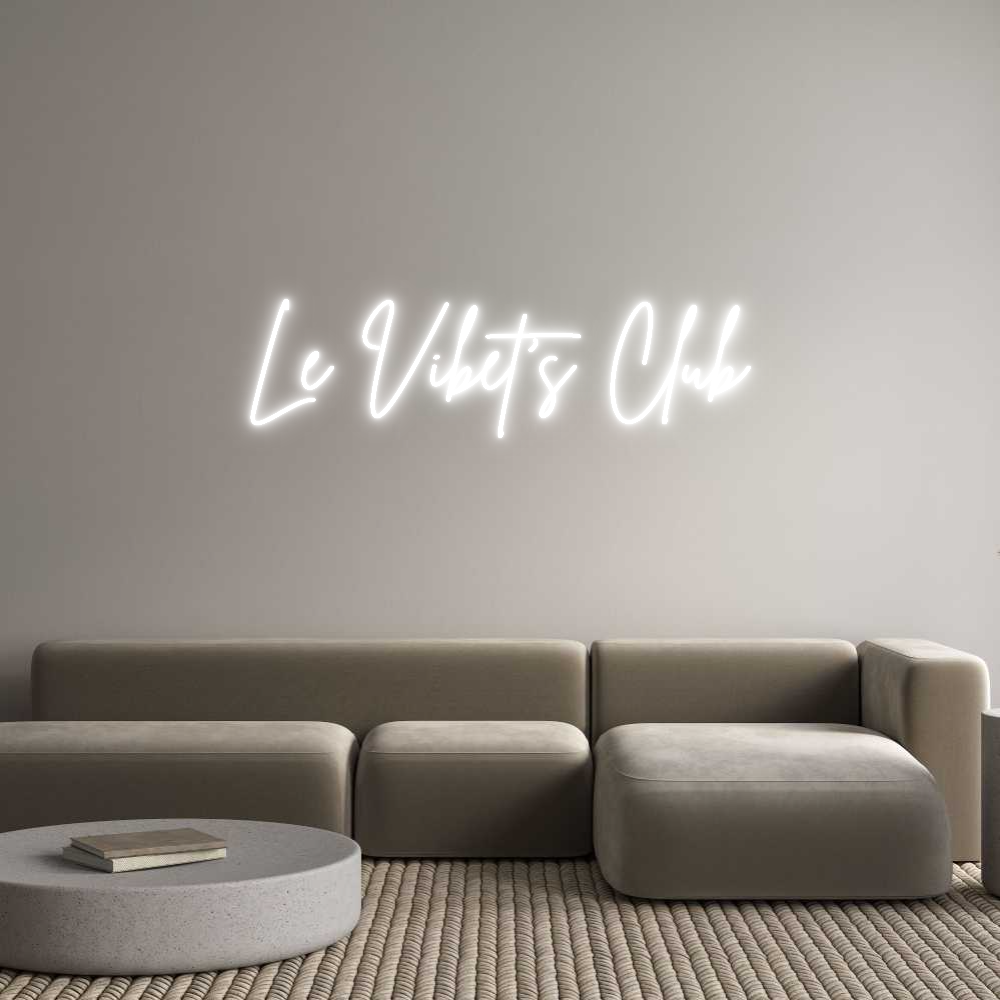 Custom Neon Sign Online Editor Le Vibet's Club