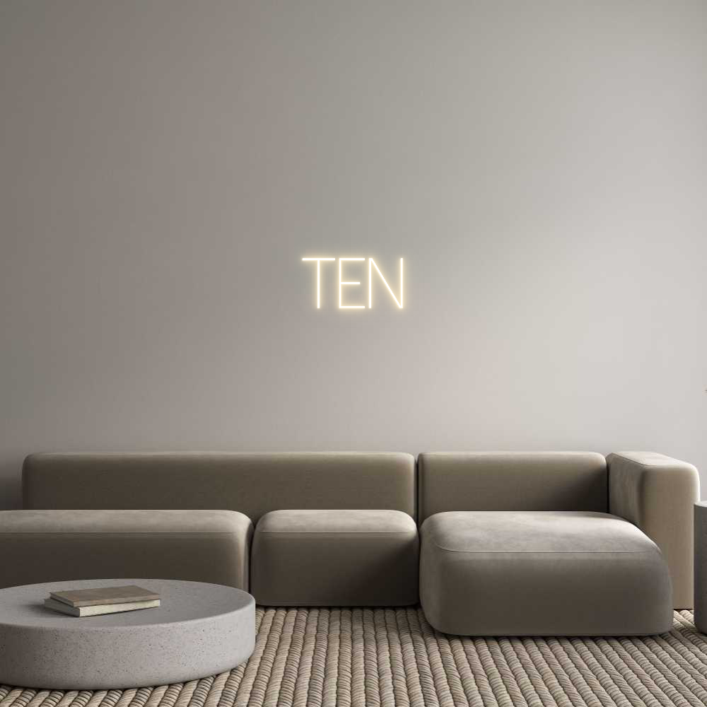 Custom Neon Sign Online Editor TEN