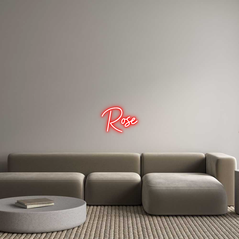 Custom Neon Sign Online Editor Rose
