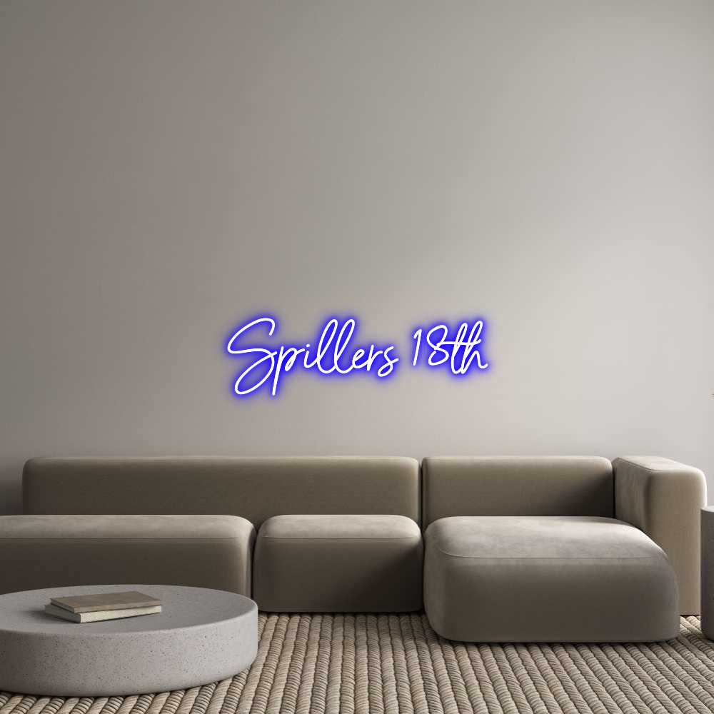 Custom Neon Sign Online Editor Spillers 18th