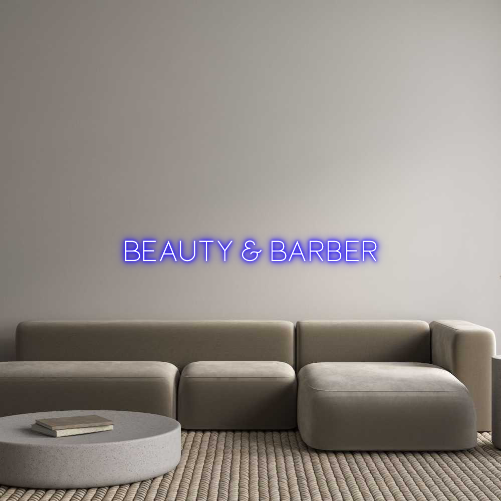 Custom Neon Sign Online Editor Beauty & Barb...