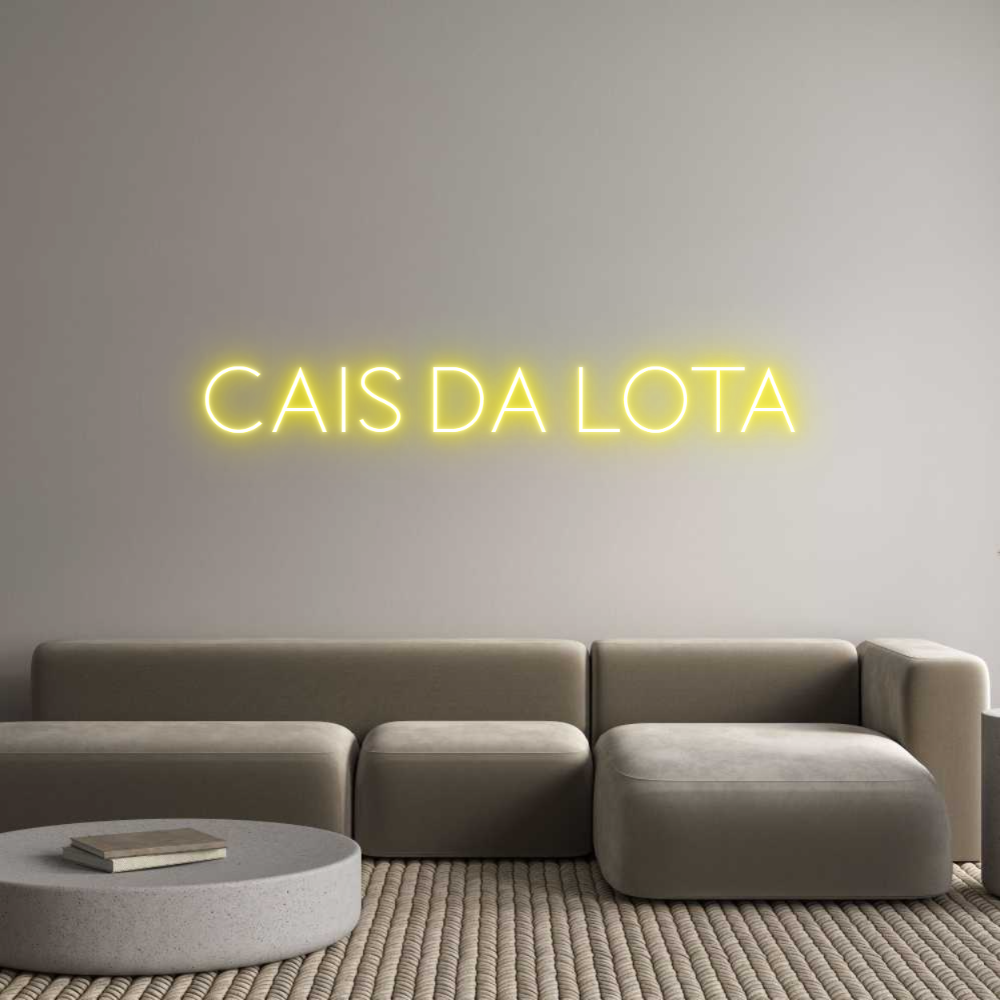 Custom Neon Sign Online Editor CAIS DA LOTA