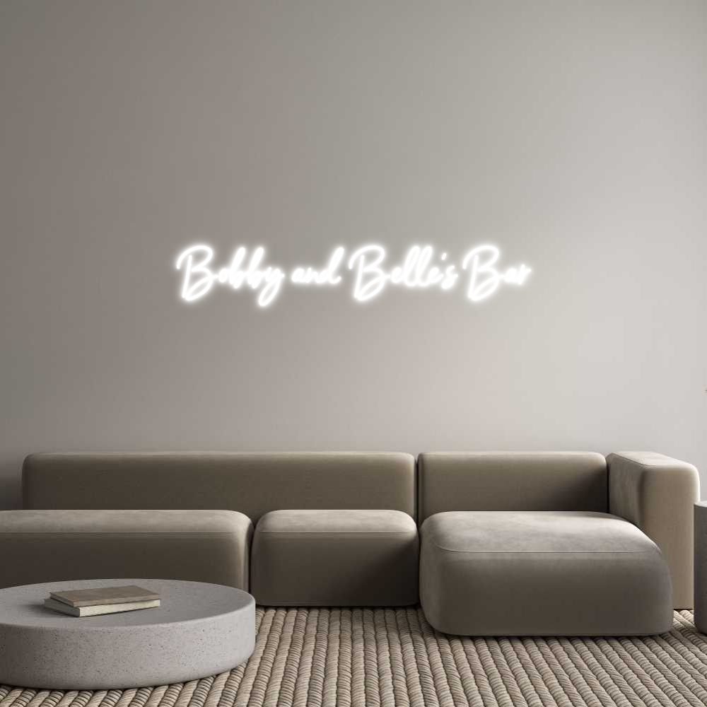Custom Neon Sign Online Editor Bobby and Bel...
